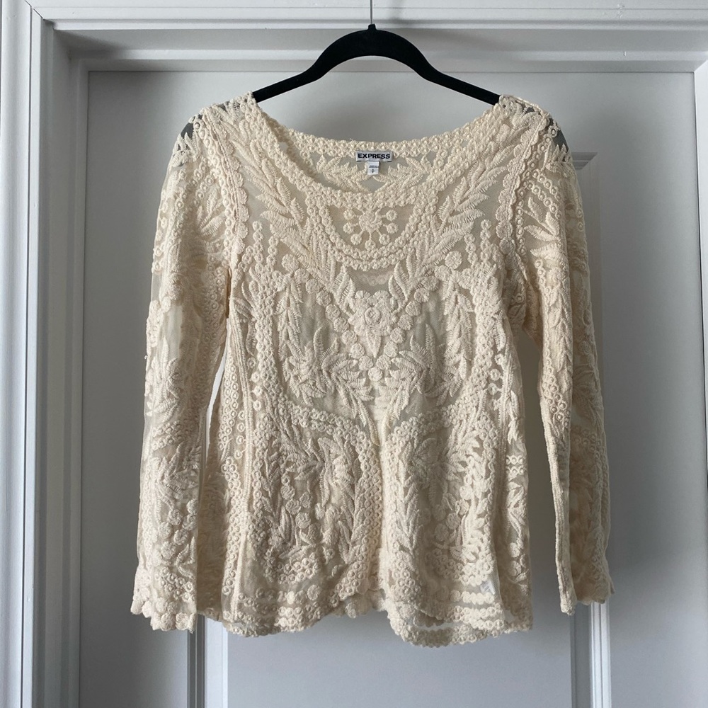 Crochet Long Sleeve Top